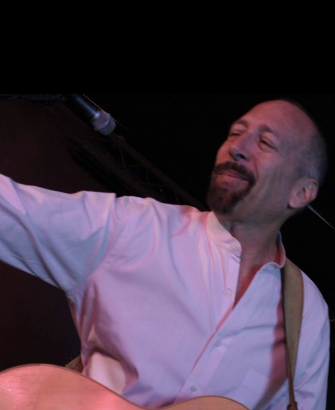 A photo of singer and guitarist David Davol.